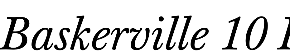 Baskerville 10 Pro Italic Font Download Free