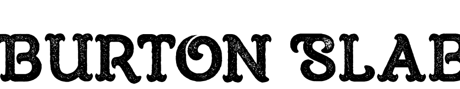 Burton Slab Rough Font Download Free