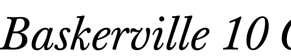 Baskerville 10 Cyr Italic Font Download Free