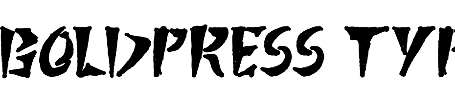 Boldpress Typeface Font Download Free