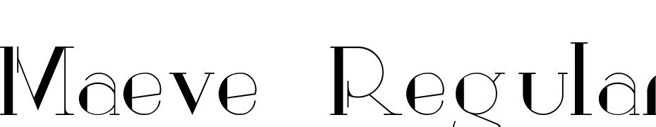 Maeve Regular Font Download Free