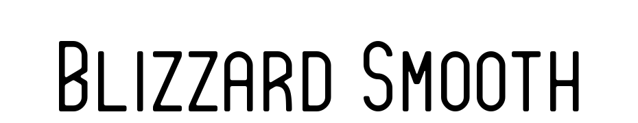 Blizzard Smooth Fuente Descargar Gratis