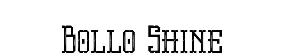 Bollo Shine Yazı tipi ücretsiz indir