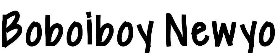 Boboiboy Newyork Medium cкачати шрифт безкоштовно