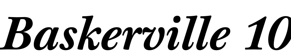 Baskerville 10 Pro Bold Italic Fuente Descargar Gratis