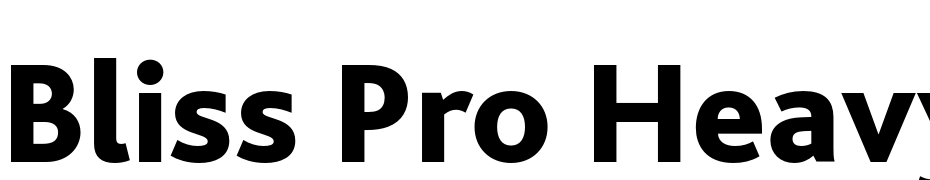 Bliss Pro Heavy Font Download Free