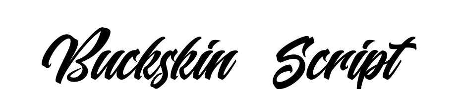 Buckskin Script Font Download Free