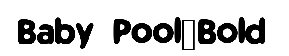 Baby Pool_Bold cкачати шрифт безкоштовно