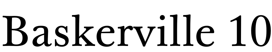 Baskerville 10 Pro Font Download Free