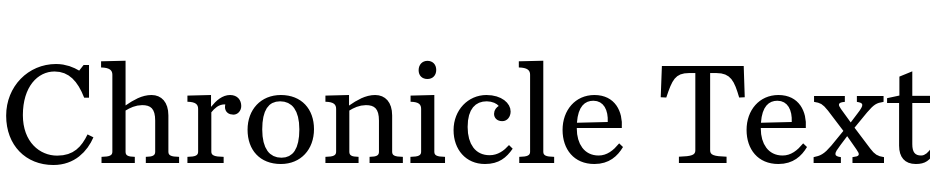 Chronicle Text G3 Roman Scarica Caratteri Gratis
