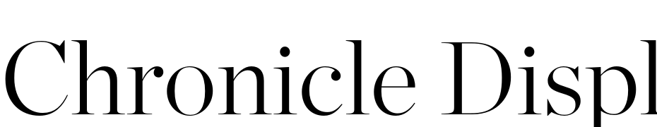 Chronicle Display Extra Light Font Download Free