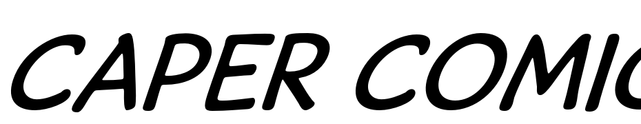 Caper Comic Italic Yazı tipi ücretsiz indir