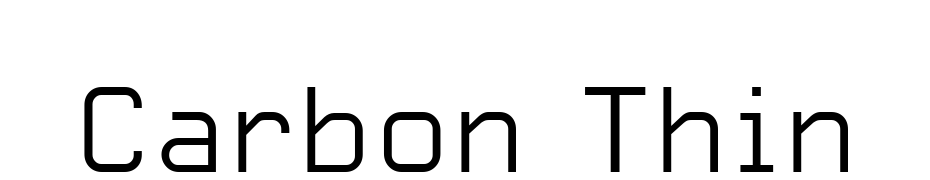 Carbon Thin Font Download Free