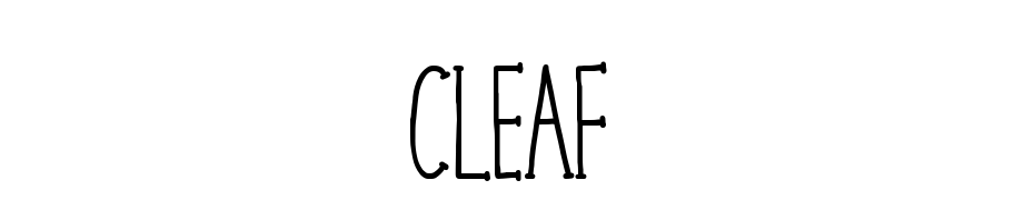 CLEAF cкачати шрифт безкоштовно