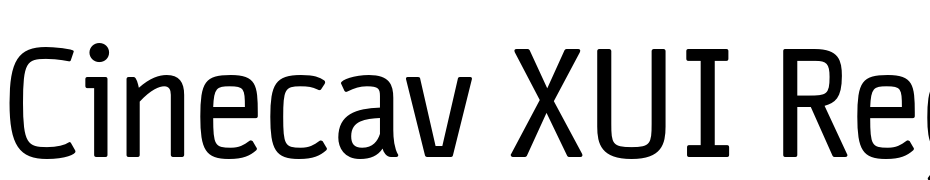 Cinecav XUI Regular cкачати шрифт безкоштовно