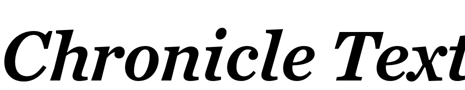 Chronicle Text G4 Semibold Italic Polices Telecharger