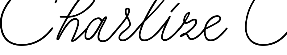 Charlize One Font Download Free