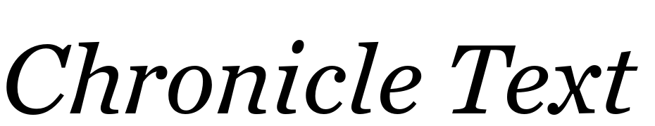 Chronicle Text G2 Italic Font Download Free