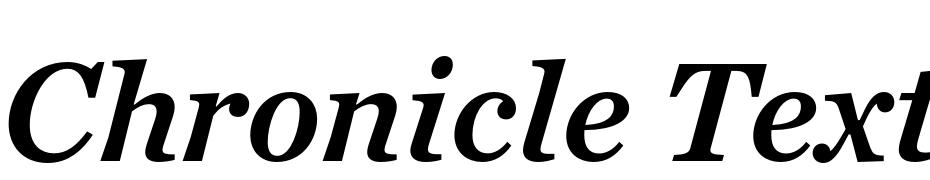 Chronicle Text G2 Semibold Italic Fuente Descargar Gratis