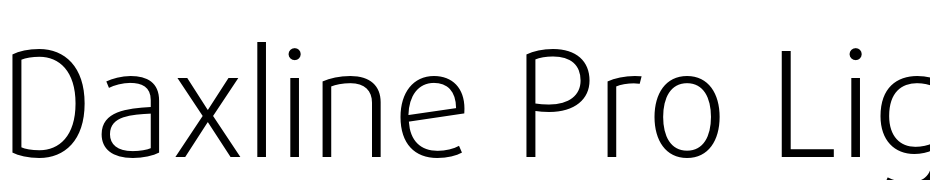 Daxline Pro Light Font Download Free