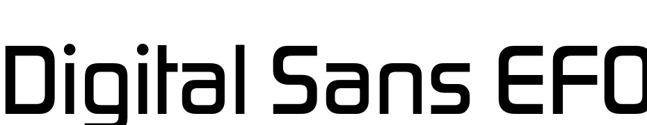 Digital Sans EFOP Medium Font Download Free