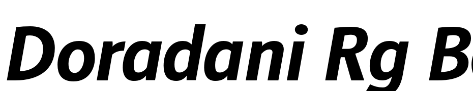Doradani Rg Bold Italic Font Download Free