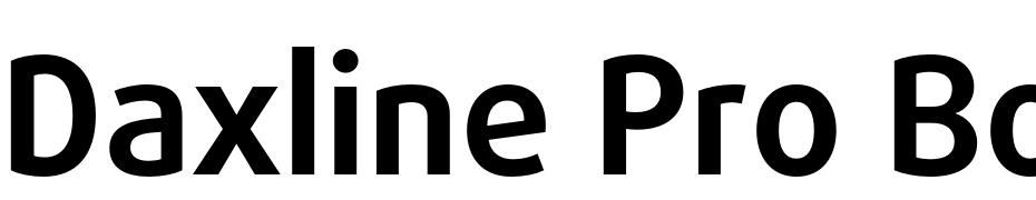 Daxline Pro Bold Schrift Herunterladen Kostenlos
