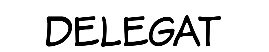 Delegat Scarica Caratteri Gratis