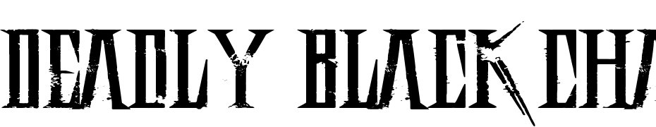Deadly Black Chain Wide Font Download Free