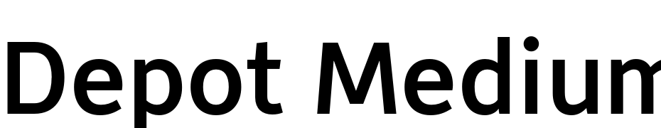 Depot Medium Font Download Free