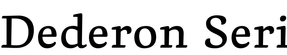 Dederon Serif Std Medium Font Download Free