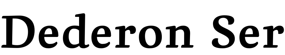 Dederon Serif Std Semi Bold Font Download Free