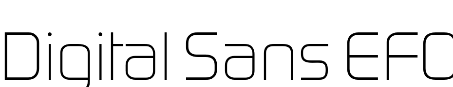 Digital Sans EFOP Light Font Download Free