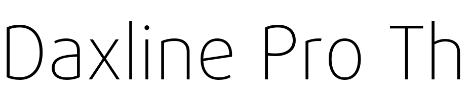 Daxline Pro Thin Font Download Free