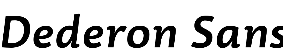 Dederon Sans Std Semi Bold Italic Polices Telecharger