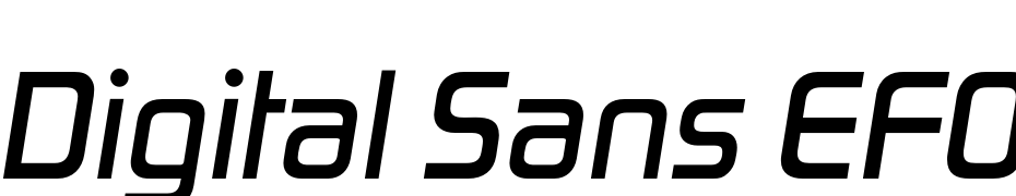 Digital Sans EFOP Medium Ita Font Download Free