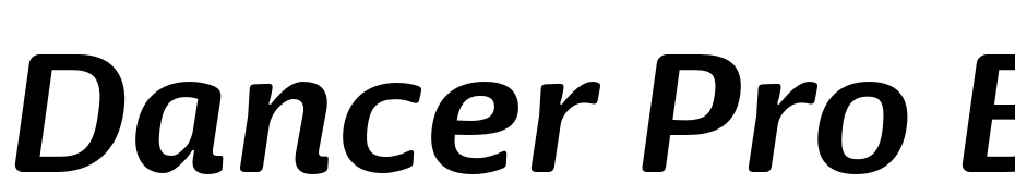 Dancer Pro Bold Italic cкачати шрифт безкоштовно