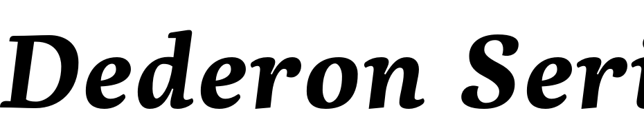 Dederon Serif Std Bold Italic Font Download Free