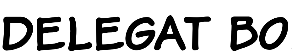 Delegat Bold Font Download Free