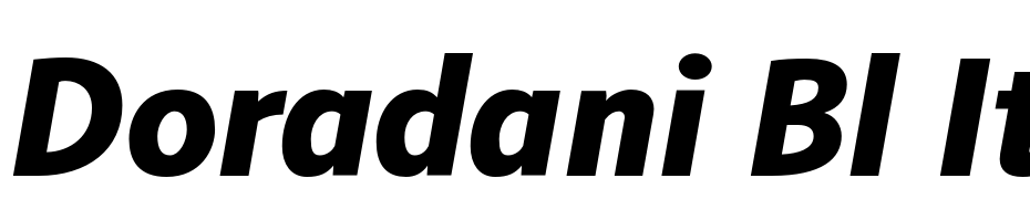 Doradani Bl Italic Font Download Free
