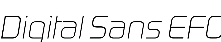 Digital Sans EFOP Light Ita Polices Telecharger
