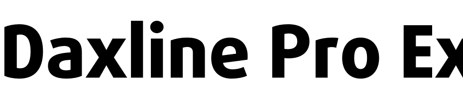 Daxline Pro Extra Bold Font Download Free