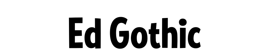 Ed Gothic Font Download Free