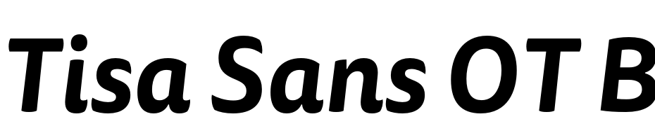 Tisa Sans OT Bold Italic Yazı tipi ücretsiz indir