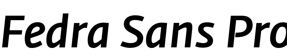 Fedra Sans Pro Medium Italic Font Download Free