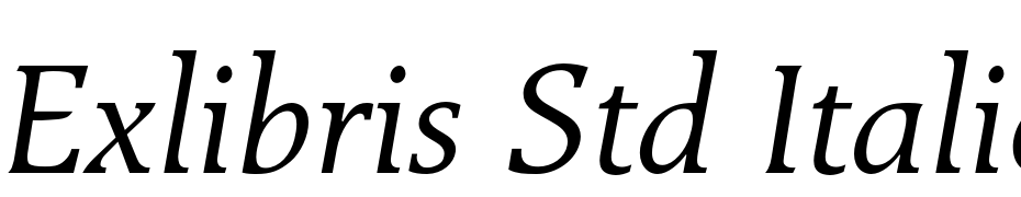 Exlibris Std Italic Scarica Caratteri Gratis