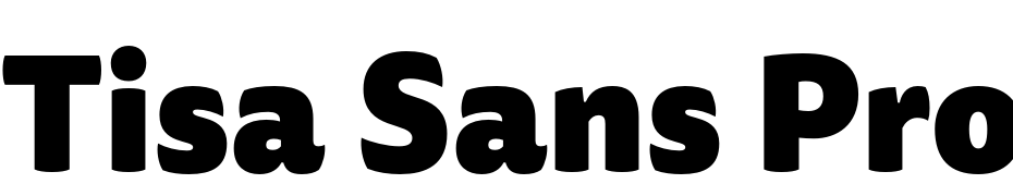 Tisa Sans Pro Black cкачати шрифт безкоштовно