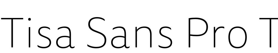 Tisa Sans Pro Thin cкачати шрифт безкоштовно