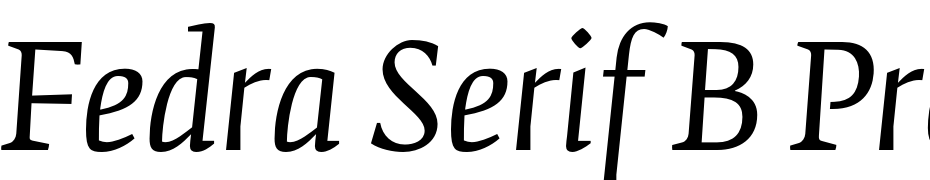 Fedra Serif B Pro Book Italic Font Download Free
