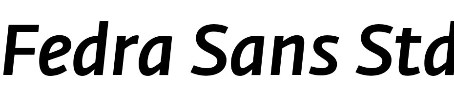 Fedra Sans Std Medium Italic Font Download Free